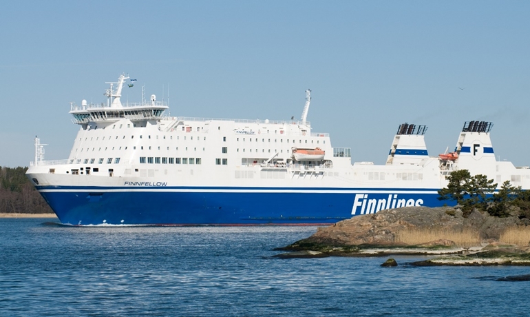 Finnlines lautta Puolasta Mlmöön Ruotsiin.